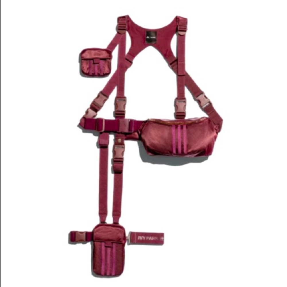adidas x IVY PARK harness bag in maroon